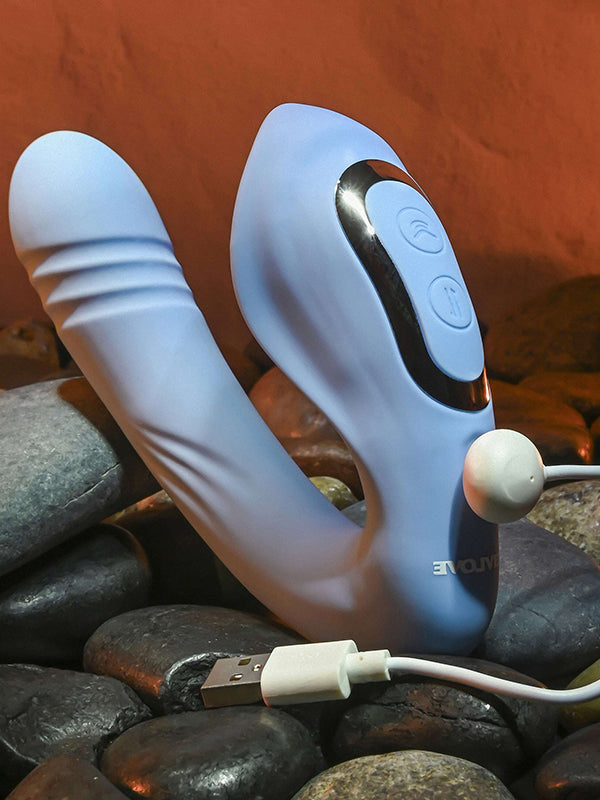 Gender X Tap & Thrust Dual Stimulation Thrusting Vibrator