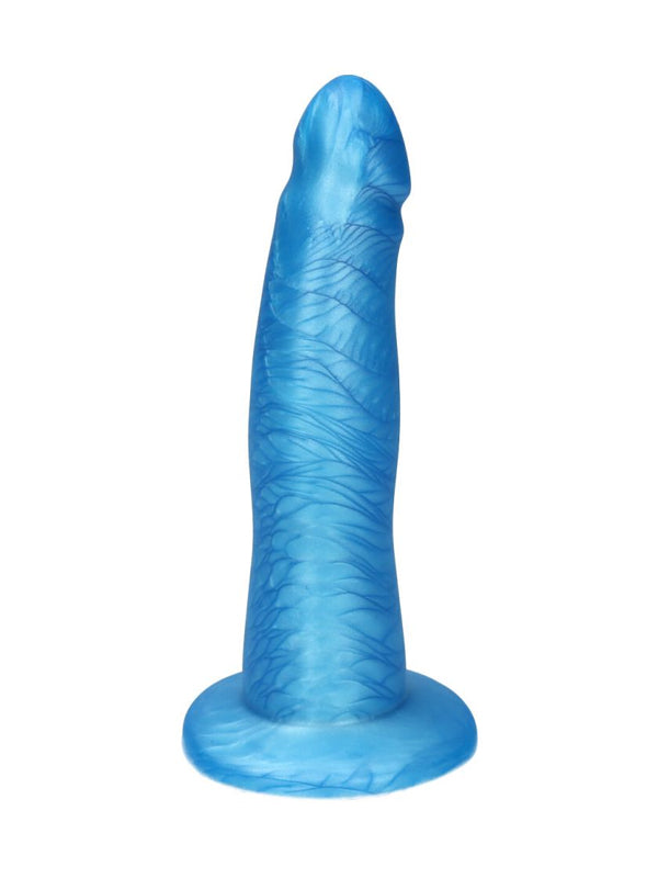 Dildo din Silicon cu Ventuză Ylva & Dite Eros Luster Blue