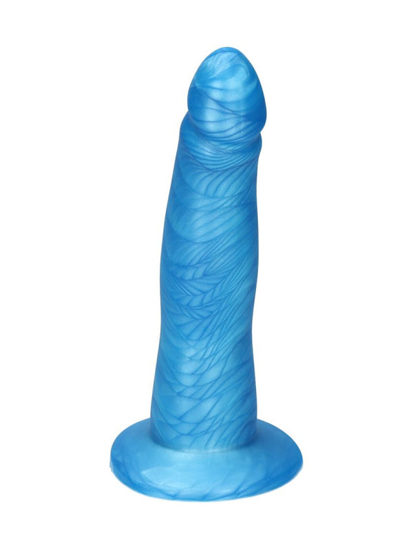 Dildo din Silicon cu Ventuză Ylva & Dite Eros Luster Blue