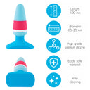 FeelzToys Plugz Butt Plug Blue