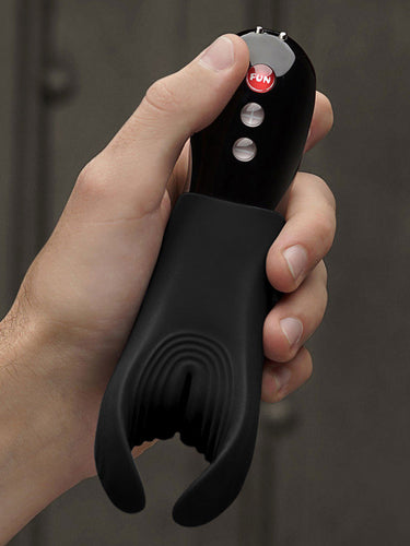 Fun Factory Manta Vibrating Penis Stroker Black