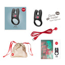 Fun Factory Nōs Vibrating Silicone Cock Ring Black