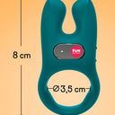 Fun Factory Nōs Vibrating Silicone Cock Ring Deep Sea Blue