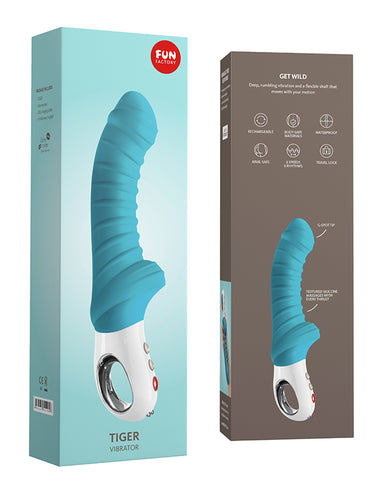 Fun Factory Tiger G5 Silicone Vibrator Petrol