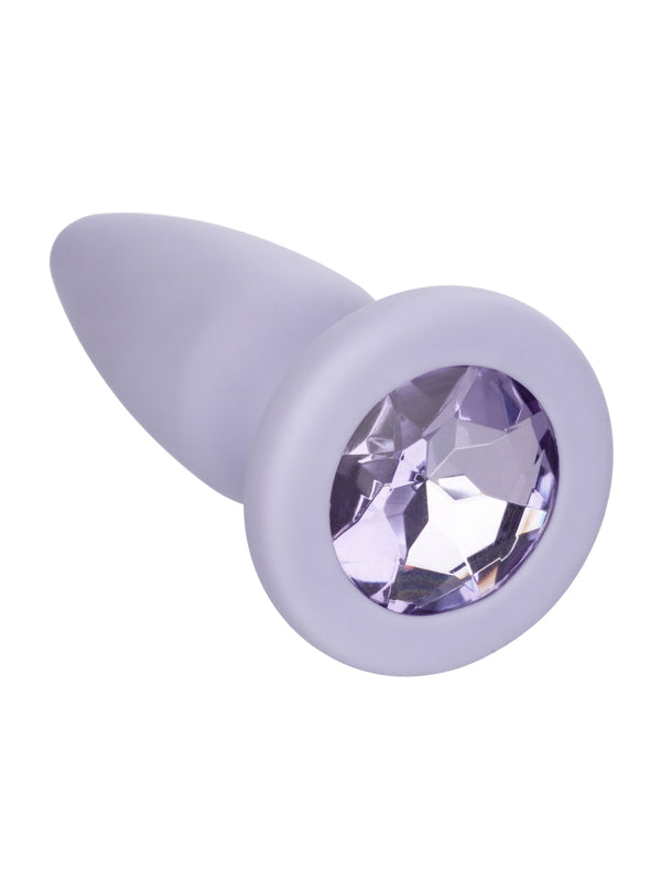 CalExotics Crystal Booty 3-Piece Butt Plug Set Purple