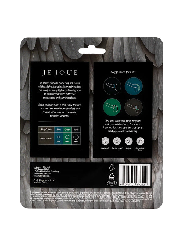 Je Joue Silicone Cock Ring Trio Set