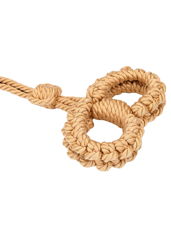 Liebe Seele Shibari Bondage Rope Wrist Cuffs With Leash