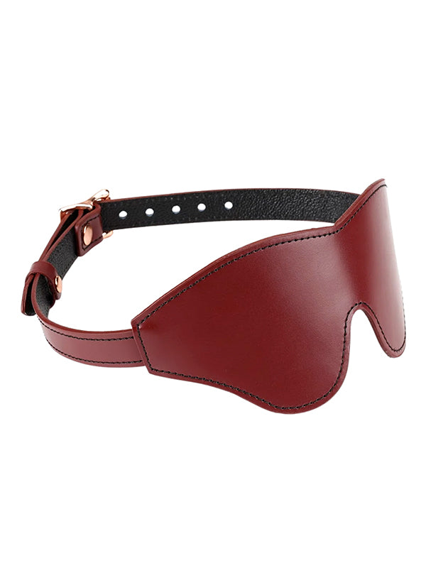 Liebe Seele Wine Red Leather Blindfold