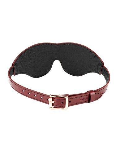 Liebe Seele Wine Red Leather Blindfold