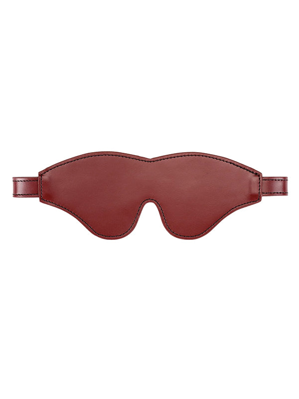 Liebe Seele Wine Red Leather Blindfold