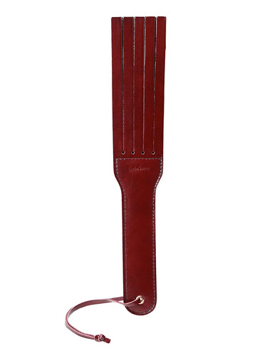 Liebe Seele Wine Red Leather Split Tawse Paddle