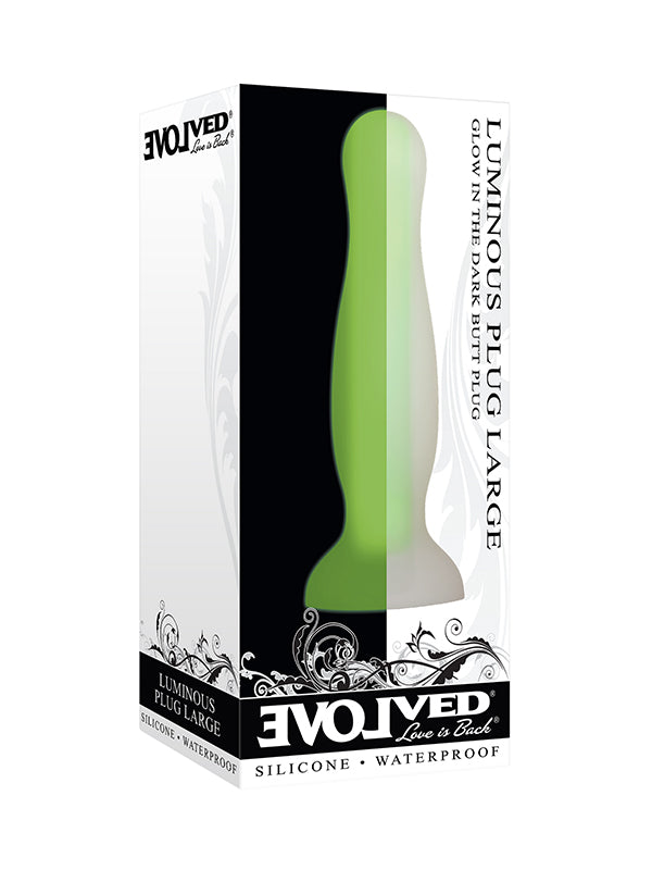 Evolved Luminous Large Glow-In-The-Dark Butt Plug