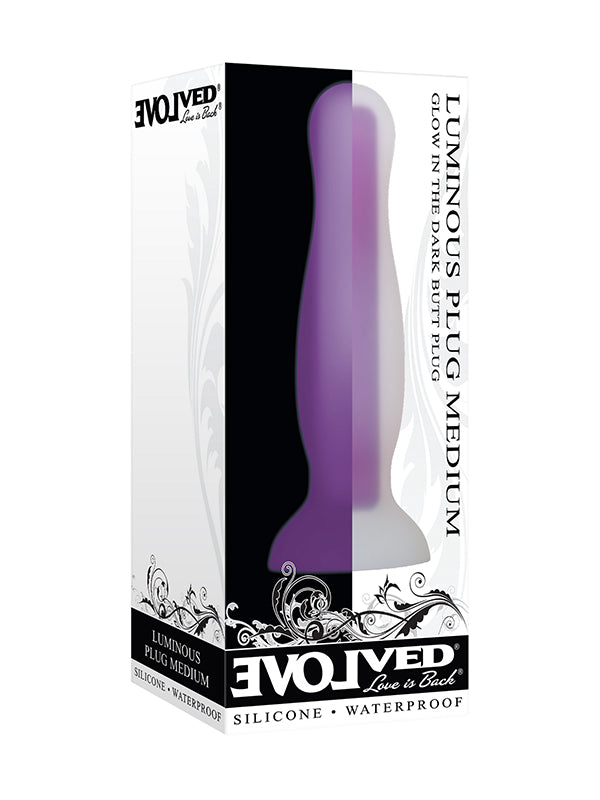 Evolved Luminous Medium Glow-In-The-Dark Butt Plug