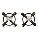 Bad Kitty Shiny Star Stainless Steel Nipple Clamps Black