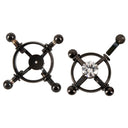 Bad Kitty Shiny Star Stainless Steel Nipple Clamps Black
