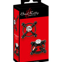 Bad Kitty Shiny Star Stainless Steel Nipple Clamps Black