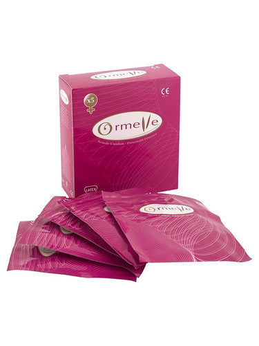 Set de 5 Prezervative Feminine din Latex Ormelle