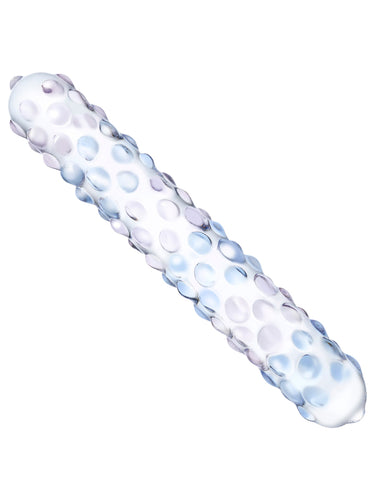 Gläs Purple Rose Nubby Glass Dildo 15.24 cm