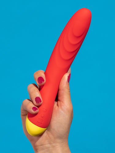 Mini Vibrator G-Spot din Silicon Texturat Romp Hype