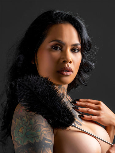 Gâdilator cu Pene Naturale Taboom Tickler 44 cm