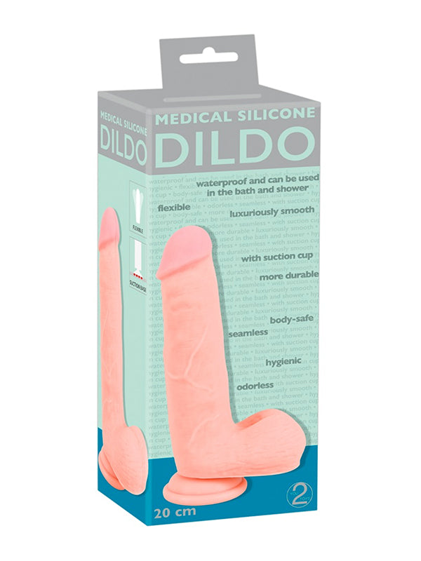 DILDO SILICON MEDICAL 20 CM